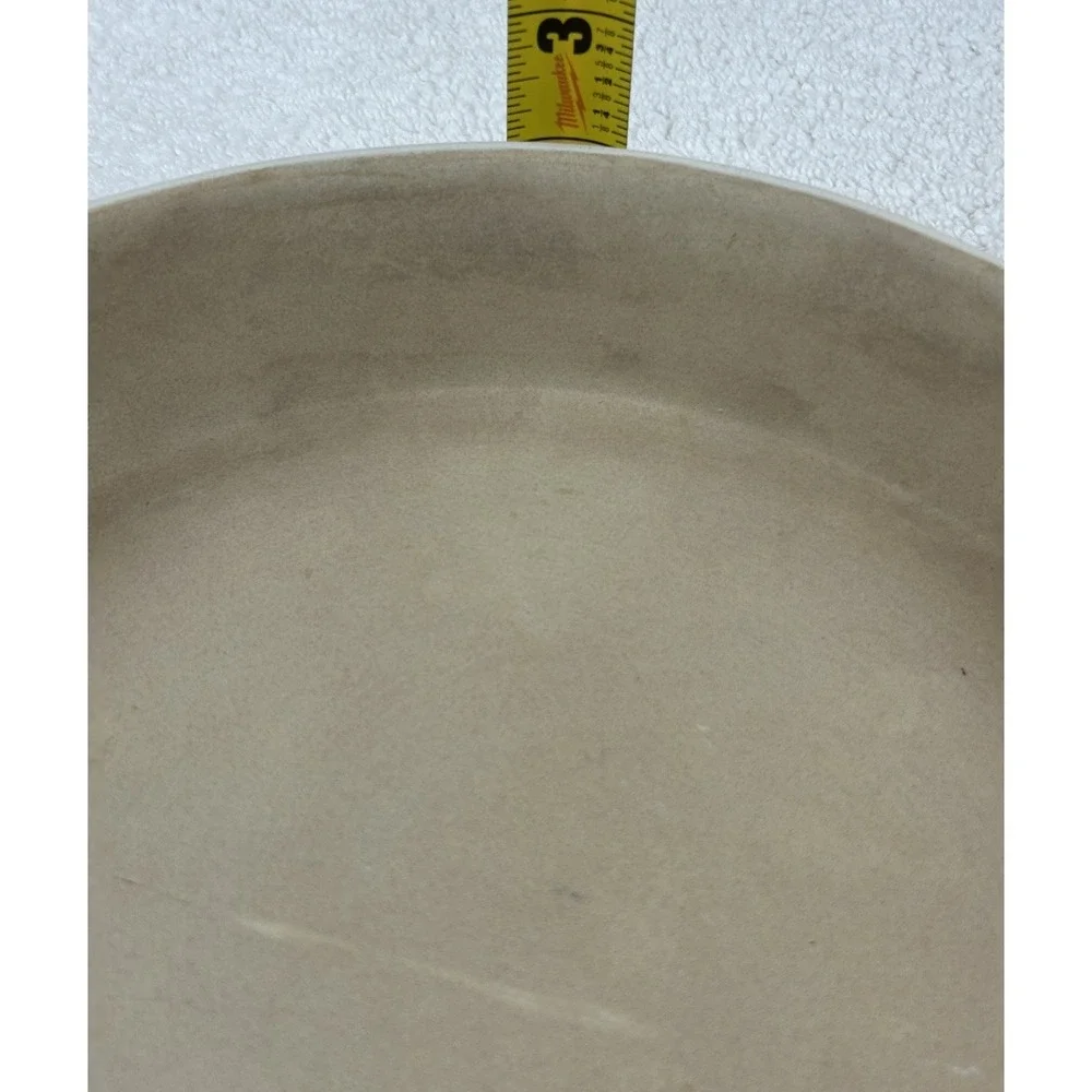 Pampered Chef 11-inch Deep Dish Ridged Baker Stoneware Pie Plate RETIRED